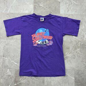 VINTAGE PLANET HOLLYWOOD LAS VEGAS GRAPHIC TEE MENS SMALL SHORT SLEEVE